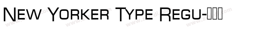 New Yorker Type Regu字体转换